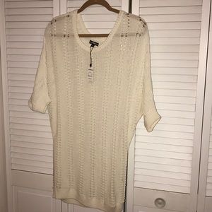 NWT Express open knit tunic 3/4 sleeve sweater